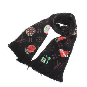 Louis Vuitton Scarf Echarpe Logomania LV Stories M71060 Women's Men's Louis